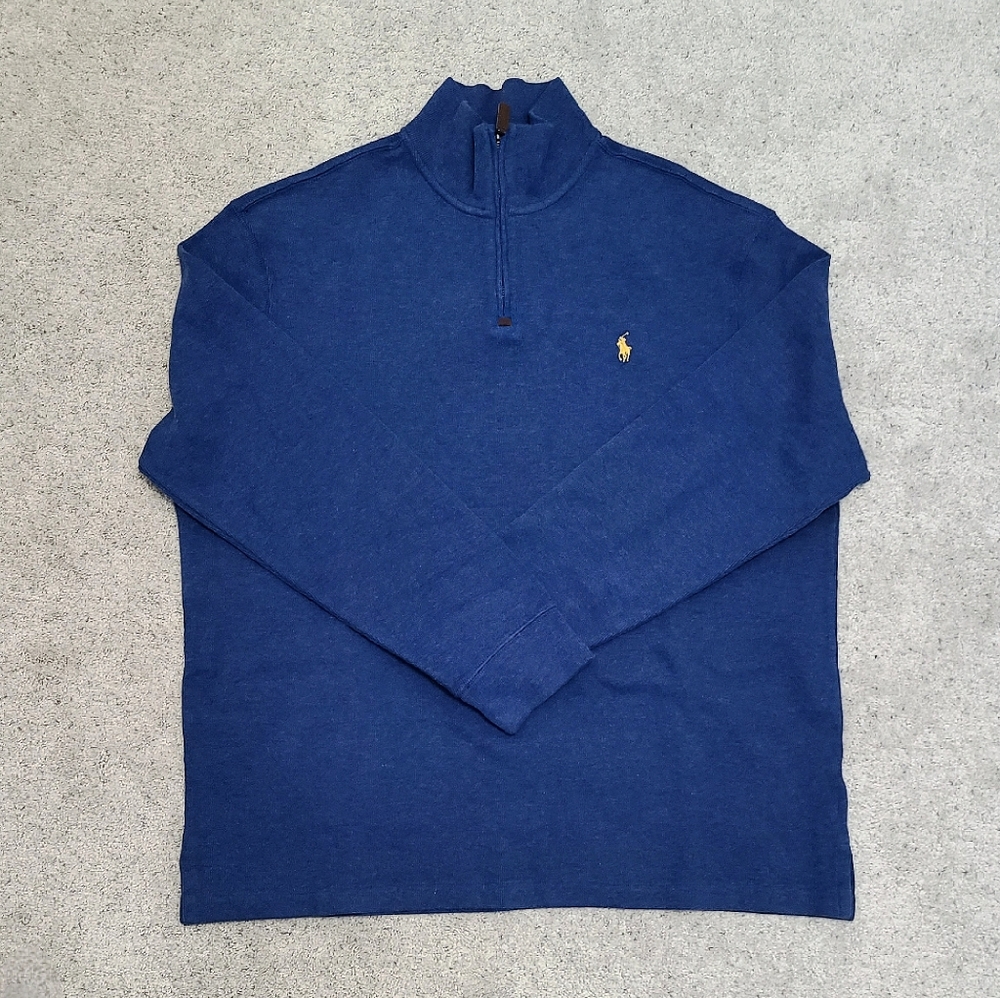 POLO RALPH LAUREN Mens Quarter Zip Mock Neck Sweater - Size XL (NWOT)